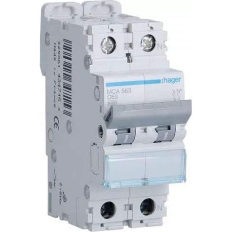 HAGER - INTERRUTTORE AUTOMATICO MAGNETOTERMICO MCA 563 C63
