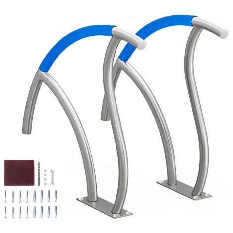 Rampe Piscine - 1395x810 mm Main Courante Piscine Acier (1/5)