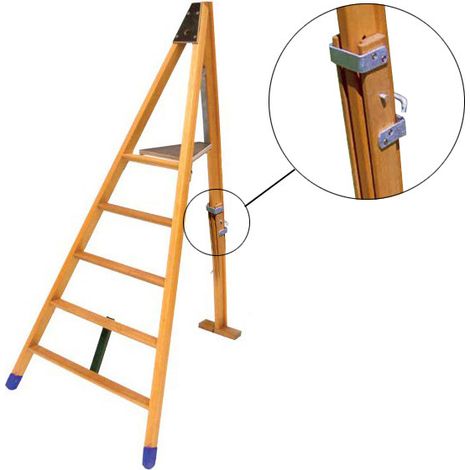 Teleskopische Obstbaumleiter aus Aluminium 3,00m 9 Stufen - H3000T
