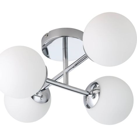 Eglo Deckenleuchte Castrovido chrom 48 x 39 cm warmweiß