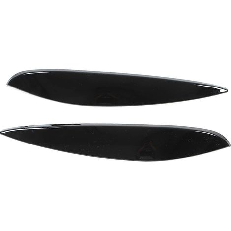 Lot de 2 enjoliveurs de phares avant gauche et droit en ABS brillant pour Mercedes-Benz Smart 453, Fortwo et Forfour (2015-2020). (1/4)