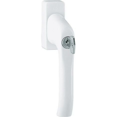Hoppe DK-Fenstergriff, abschl, Druckzyl, VK7, ALU, 055S/U34, Palermo, mit VKstift, F9016 (1/4)