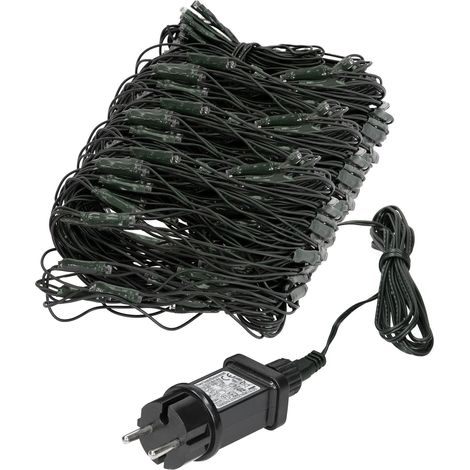 ECD Germany LED Lichternetz mit 320 Warmweiße LEDs, 3x1,5 m, Weihnachten LED Lichtervorhang Lichterkette Weihnachtsbeleuchtung Lichterkettenvorhang, für den Innen- und Außenbereich, IP44 Wasserdicht (1/5)
