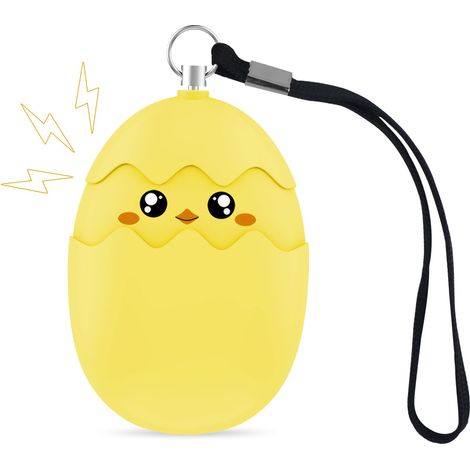 Alarme Personnelle, 130dB Alarme de Poche Anti Agression, Sirène Personnelle d'urgence avec Lumière LED, Alarme de Sécurité pour
