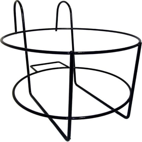 Fioriera balcone rotonda nera 25cm