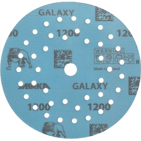 Mirka disque abrasif GALAXY Grip Multifit ( 4000845337 ) 125 mm grain 1200 céramique/corindon nombre de trous 72 50 pièces