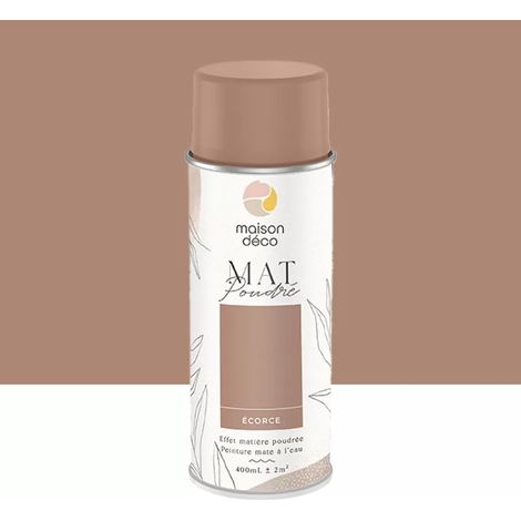 Bombe de peinture aérosol MAISON DÉCO Mat poudré Ecorce 0,4 L (1/3)