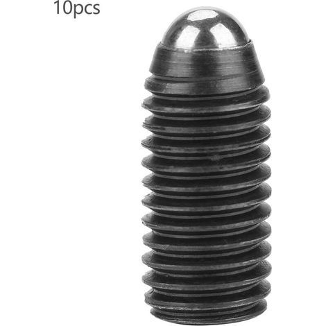 Poussoirs à ressort à billes – Lot de 10 pièces en acier au carbone, tête hexagonale creuse, filetage M12 × 25 mm (1/5)