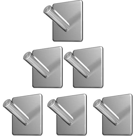 Hochleistungsfähige, selbstklebende Wandhaken aus Edelstahl, Mehrzweckhaken, Klebehaken zum Aufhängen von Handtüchern