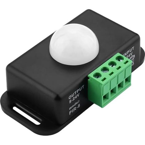 DC12V 6A Lnterrupteur Automatique à Détecteur de Mouvement Réglable pour Armoires,Salon,Escaliers,Garage,Bandes Lumineuses LED. (1/5)