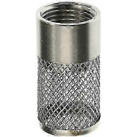 Ansaugsieb aus Edelstahl für Gartenschläuche, einfach zu installierender Ansaugschlauch-Filterkopf für Bewässerungspumpen-25mm (1/5)