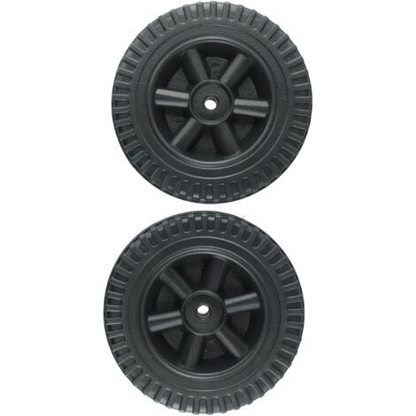FENOPLASTICALot de 2 roues de rechange 150mm pour barbecue à gaz Plastique robuste Diamètre trou 8-10mm Facile à installer (1/5)