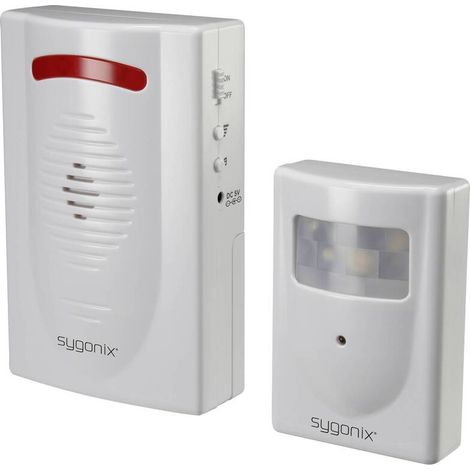 [GEBRAUCHT] B-Ware Sygonix Durchgangsmelder Mini-Alarmanlage 120 dB PIR-Sensor LED Signalgeber 120m (1/2)