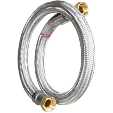 100CM, 24MM - Flexible Inox ø24mm Intérieur F-f 1 pouces (26/34) Longueur 100cm (1/4)