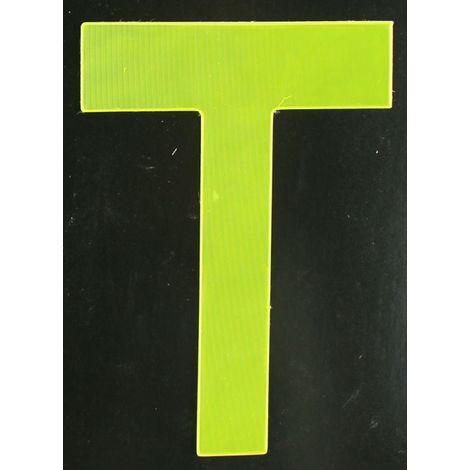 Conacord Reflektierender Klebebuchstabe T gelb T Klebebuchstaben & Zahlen