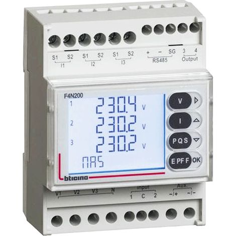 Btdin - Centrale Misura Din Rs485 (Bticino Cod. F4N200) (1/2)