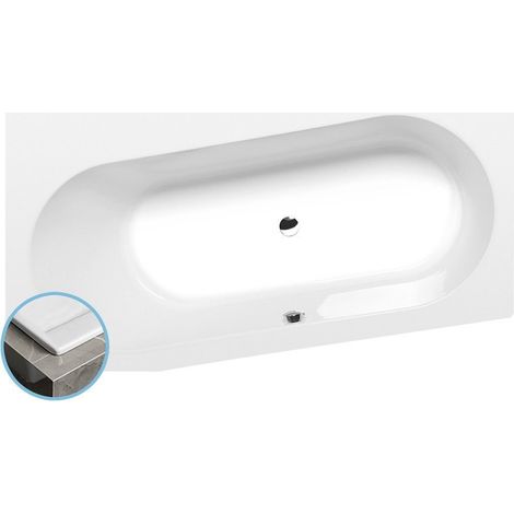 ASTRA WL SLIM Baignoire asymétrique 165x90x48cm, blanc (1/5)