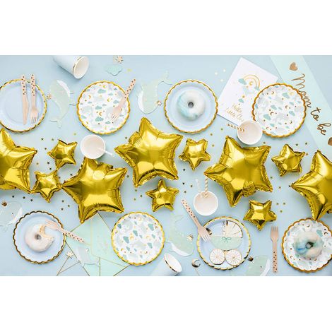 Assiettes baleine, 18 cm, (1 paquet / 6 pièces)