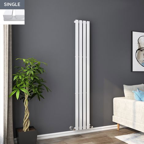 1800 x 270mm White Single Rectangular Panel Vertical Radiator (1/5)