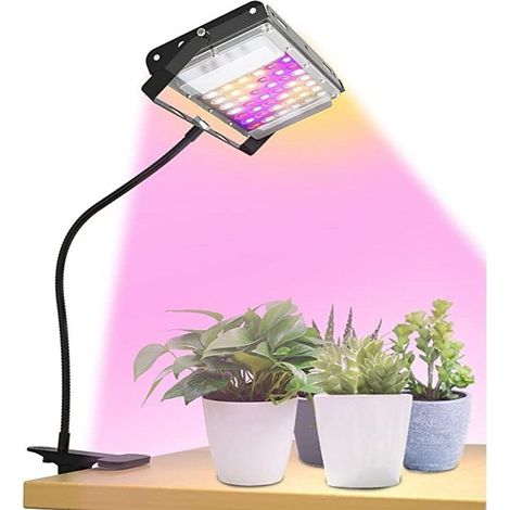 Lampe Pour Plantes Led, Uv-Ir Lumière Végétale Plein-Spectre Pour Plantes D'intérieur, Lampe Pour Plantes Led 200w, Lampe Pour Plantes Plein-Spectre, Lampe De Croissance Pour Plantes(Clip) (1/5)