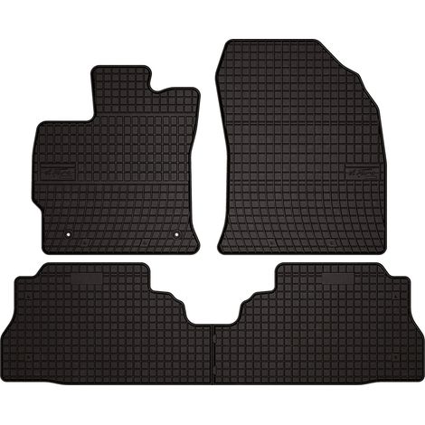 Alfombrillas de goma para Toyota Prius III Plus hatchback (2011-2015) - negras, ajustadas