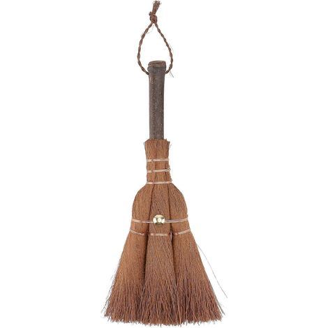 mini balai de nettoyage en palmier, balai pratique pour la cérémonie du thé, petit balai-24x8cm-Brown (1/4)