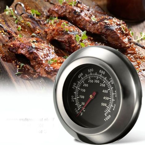 Thermomètre de four en acier inoxydable à large plage de températures, thermomètre à viande pour la cuisson et le barbecue. (1/5)