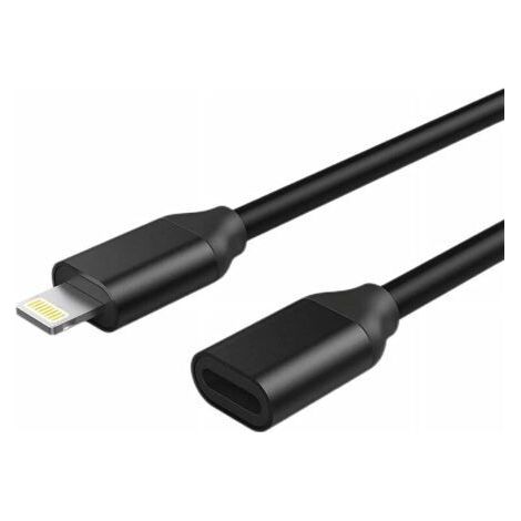 Cable de extensión Lightning de 1 m para iPhone iPad, cable de extensión para iPhone certificado Apple MFi conector hembra a macho, transmisión de audio y vídeo, música, transferencia de datos y carga (1/5)