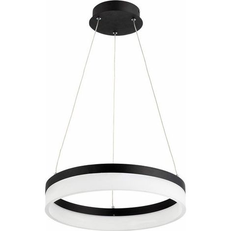 Suspension LED noire anneau Ø40 24W Cornelia Reality (1/3)