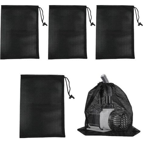 Set mit 4 Filterbeuteln für Wasserpumpen - 31 x 41 cm - Filterbeutel mit Kordelzug - Schutznetz für Wasserpumpen (1/5)