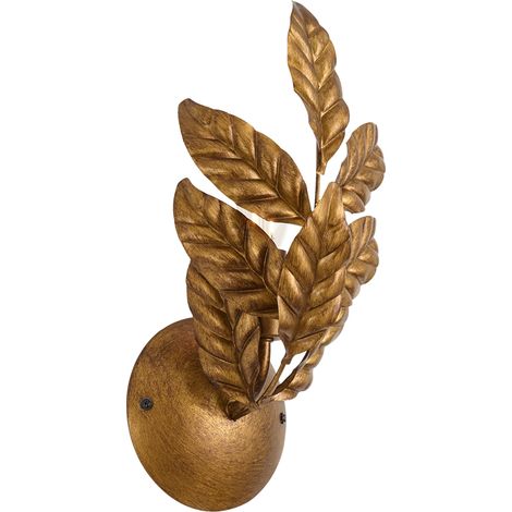 Vintage Wandlampe Antik Gold - Linde