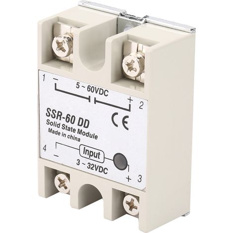DCDC-Halbleiterrelais SSR60DD 60A 332VDC bis 5200VDC SSR (1/5)