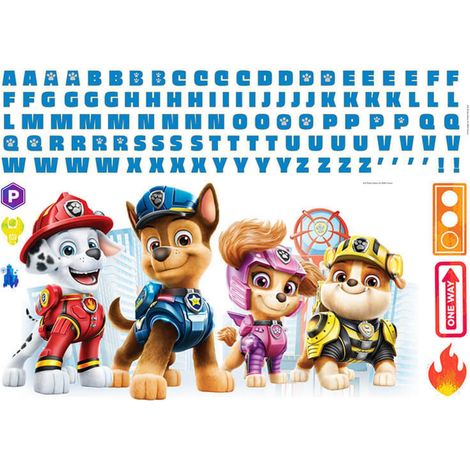Stickers personnalisables Pat' Patrouille avec alphabet