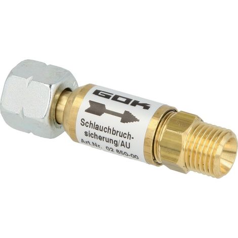 GOK Sécurité rupture de flexible basse pression 1/4’’ 50 mbar automatique