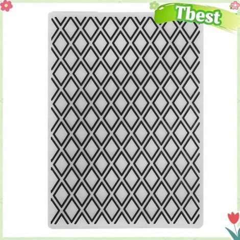 Dossier De Gaufrage - 4 Pièces - Modèle En Plastique - Pour Fabrication De Cartes Et Invitations - 14,7 X 10,3 Cm (1/4)