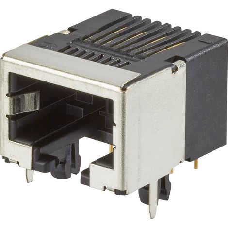 FCI Modular jacks RJ45-Einbaubuchse 92250-088LF Buchse, Einbau horizontal  Pole: 8P8C  Metall 1 St.
