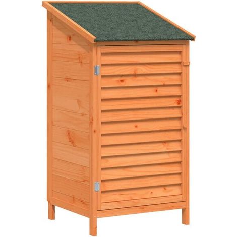 Chalet de jardin marron, 59 x 56 x 113,5 cm, bois de cèdre massif (1/5)