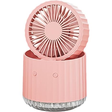 CSPARKV Ventilateur brumisateur – Ventilateur brumisateur d'eau – Portable pour l'extérieur – Ventilateur électrique avec lumière d'ambiance pour le travail, le bureau, la maison (1/5)