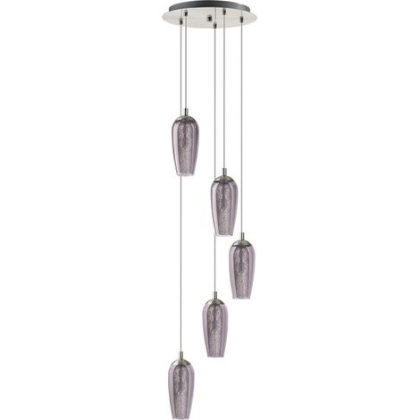 Suspension Fársala Ø 35 cm en noir et transparent, clair (1/3)