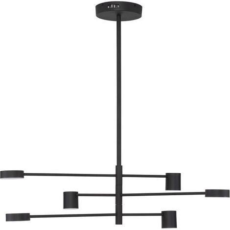 [NEUWERTIG] B-Ware Nova Luce Pendelleuchte Hängeleuchte Nordik Led Schwarz Warmweiß Dimmbar 28 W (1/2)