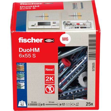 DuoHM 6X55 TX tappi metallici per corpi cavi - FISHER - 572925