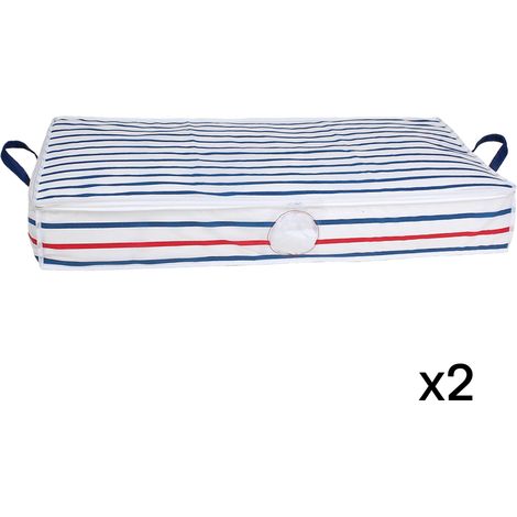 Set di 2 coperture a righe sotto il letto - 69L