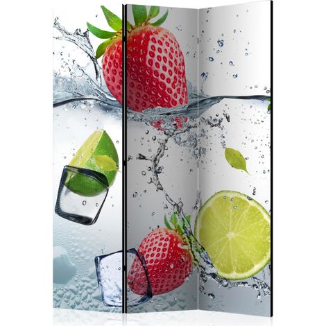 Paravent 3 Volets "Fruit Cocktail" 135x172cm (1/2)