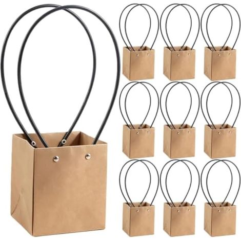 Lot de 10 sacs à fleurs en avec poignées et doublure imperméable (1/5)