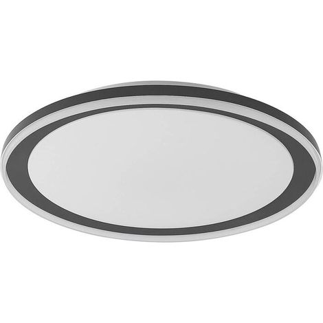 [NEUWERTIG] B-Ware Lindby Verdan LED-Deckenlampe Deckenlampe Lampe Leuchte dimmbar schwarz weiß (1/2)