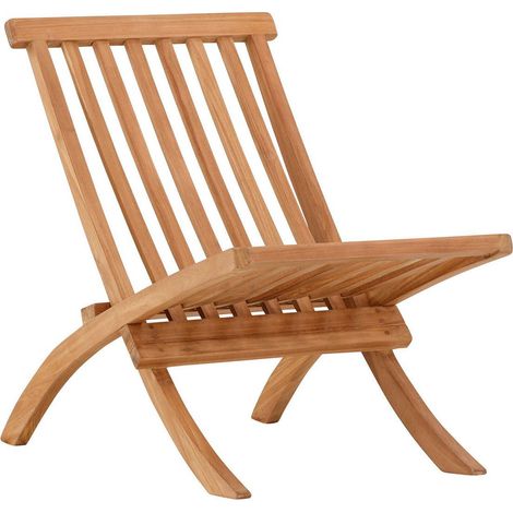 Fauteuil de Jardin en Teck "Kenya" 80cm Naturel (1/5)