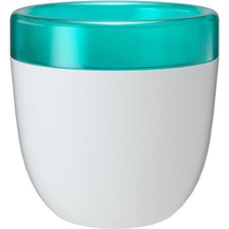 Maceta perezosa con sistema de absorción automática de agua y autorriego para plantar y cuidar suculentas de aloe vera de resina plástica (blanca) (1/4)