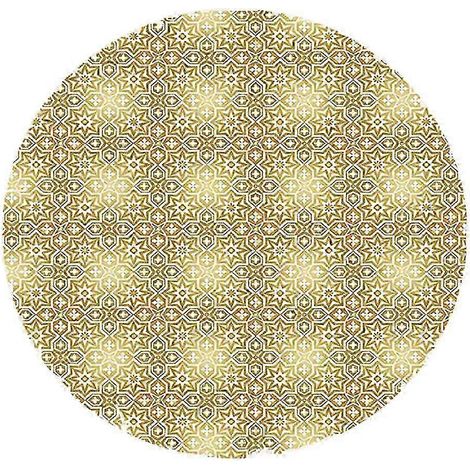 Nappe ronde imperméable avec ourlet élastique pour une utilisation intérieure et extérieure, housse de table ajustée pour les fêtes dans le jardin et les réunions de famille. Couleur : Style C 1,2 m (1/4)