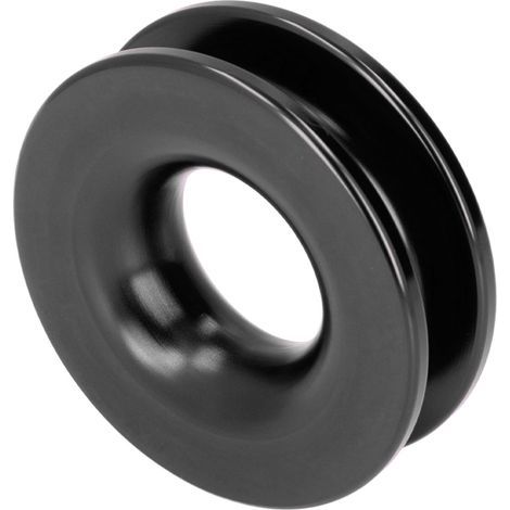 Anneau de récupération, poulie d'arrachage de treuil, en alliage d'aluminium, pour ATV, UTV, camion, manilles de bateau marin, noir (1/5)