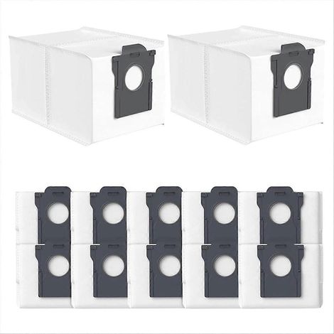 Packung mit 12 Staubbeuteln für Dreame X30 Ultra / X40 Ultra / L10s Pro Ultra Saugroboter, 3 l